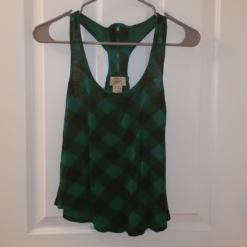 Plaid Racerback Tank
